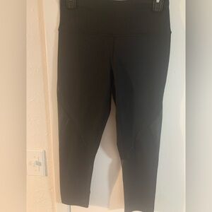 Victoria Sport Black Sport Leggings with Interior Care Print